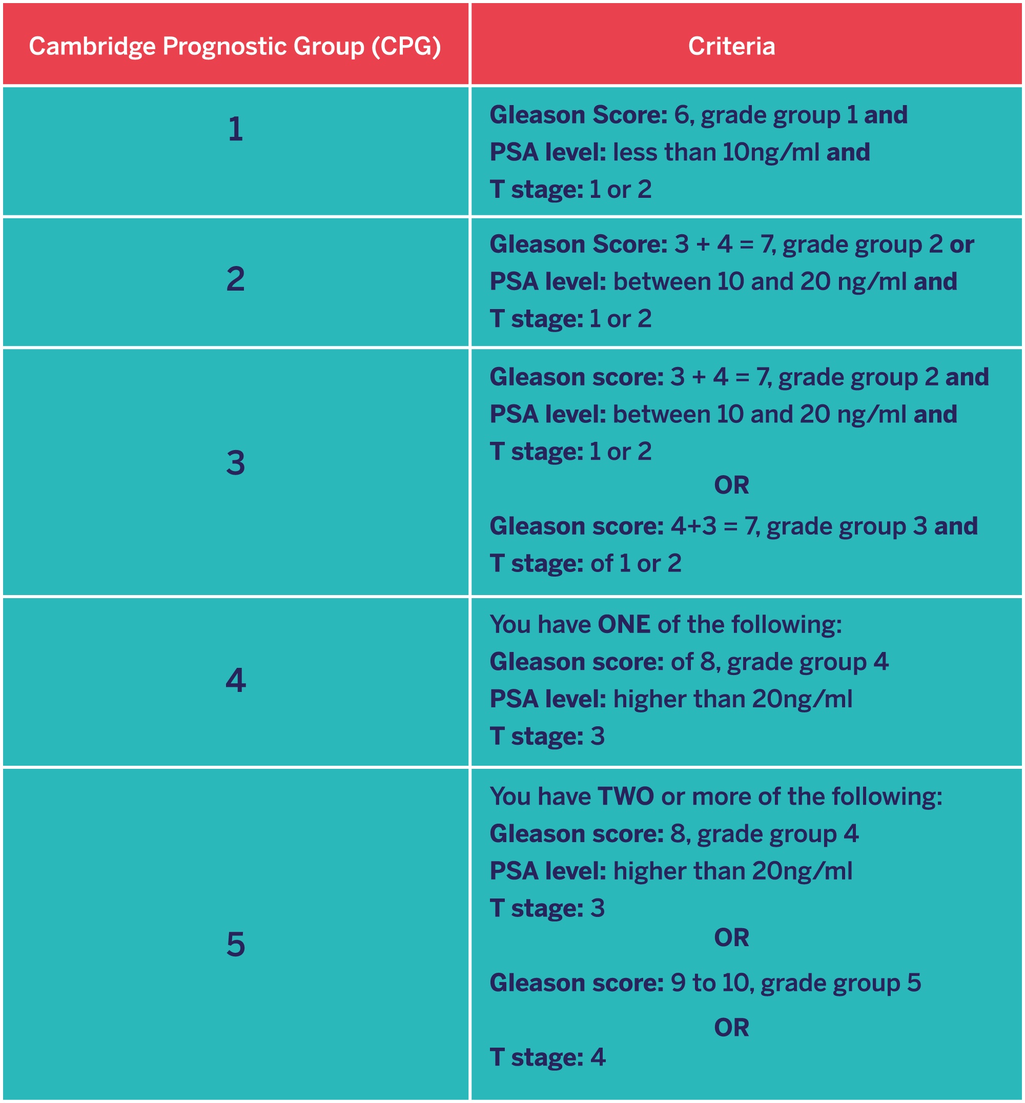 Grading And Staging Infopool